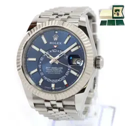 2024 ROLEX SKY-DWELLER 336934 42MM BLUE DIAL STAINLESS STEEL BOX PAPERS