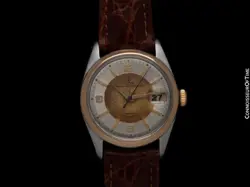 1961 TUDOR (Rolex) PRINCE OYSTERDATE Vintage SS & 18K Gold Watch - Original