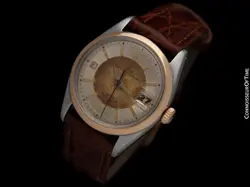 1961 TUDOR (Rolex) PRINCE OYSTERDATE Vintage SS & 18K Gold Watch - Original