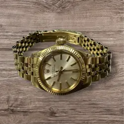 ROLEX OYSTER PERPETUAL 6719 18K YELLOW GOLD LADIES JUBILEE AUTOMATIC WATCH