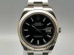 USED ROLEX DATEJUST 41 126334 BLACK CASE: 41.0 MM MEN'S WATCH #1032015