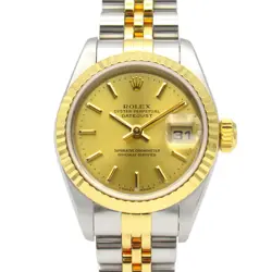 ROLEX DATEJUST X SERIES K18YG SS LADIES GOLD CH/BA 79173 #MM071