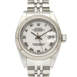 ROLEX DATEJUST F-SERIES K18WG SS LADIES WHITE RO 79174 #MM075