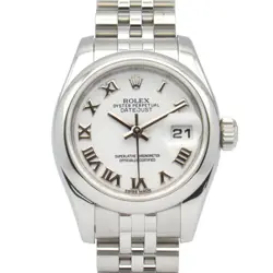 ROLEX DATEJUST RANDOM SERIAL SS LADIES WHITE RO/OYSTER 179160 #MM058