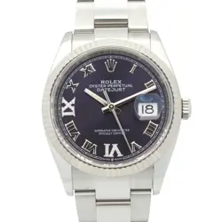 ROLEX DATEJUST VI-IX DIAMOND RANDOM SERIAL K18WG SS MEN'S /RO 126234 #MM012