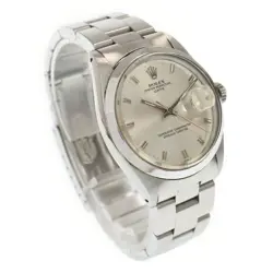 ROLEX OYSTER PERPETUAL DATE SILVER DIAL AUTOMATIC SS/AT 1500 MEN'S WATCH 34MM