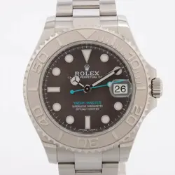 ROLEX YACHT‑MASTER 268622 SS×PT SS AT SLATE DIAL 3 EXTRA LINKS