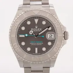ROLEX YACHT‑MASTER 268622 SS×PT SS×PT AT SLATE DIAL 1 EXTRA LINK