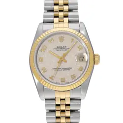 ROLEX DATEJUST 68273 IVORY COMPUTER WATCH 683728