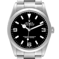 ROLEX EXPLORER I 36MM BLACK DIAL STEEL MENS WATCH 114270 BOX PAPERS