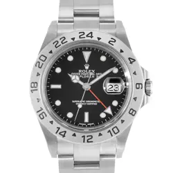ROLEX EXPLORER II 16570 40MM BLACK GMT STEEL OYSTER AUTOMATIC MENS WATCH 2001