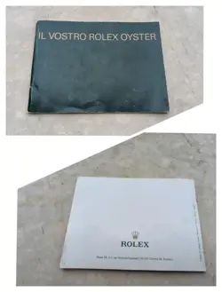 ROLEX 5.2007 YOUR ROLEX OYSTER VINTAGE WATCH WATCHES BOOKLET ITA SUBMARINER
