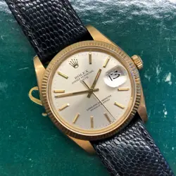 ROLEX DATE 1503 14K YELLOW GOLD OYSTER PERPETUAL AUTOMATIC WRISTWATCH