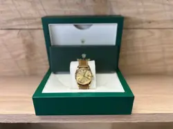 ROLEX 1500 - 14KT OYSTER PERPETUAL DATE, COMES WITH SECOND BAND (AG1015245)
