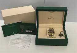 ROLEX DATEJUST 41MM - MODEL 126303 - 18K, BLACK DIAL W/ DIAMONDS
