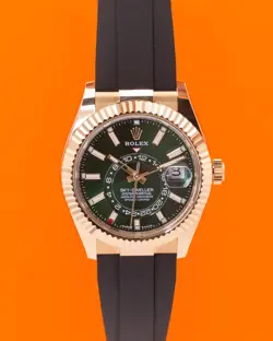 UNWORN Rolex Sky Dweller 42mm 336238-0004 New Green Release Yellow Gold 2025