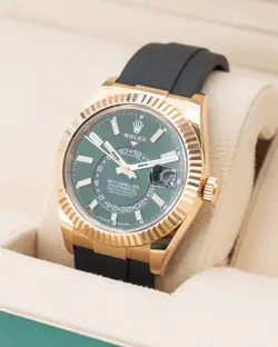 UNWORN Rolex Sky Dweller 42mm 336238-0004 New Green Release Yellow Gold 2025