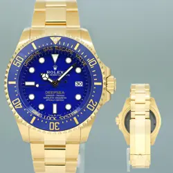 2025 NEW PAPERS ROLEX SEA-DWELLER DEEPSEA 44MM YELLOW GOLD 136668 WATCH BOX