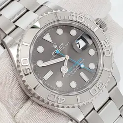 2023 Rolex Yacht-Master 40mm Rhodium Platinum/Steel Watch 126622 Box Papers Tag