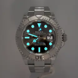2023 Rolex Yacht-Master 40mm Rhodium Platinum/Steel Watch 126622 Box Papers Tag