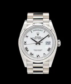 ROLEX OYSTER PERPETUAL DAY DATE PRESIDENT, 128239, 18K WHITE GOLD