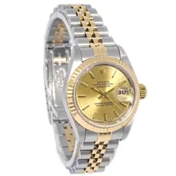 ROLEX OYSTER PERPETUAL DATEJUST 26MM REF.69173 WATCH 18KYG SS 186055
