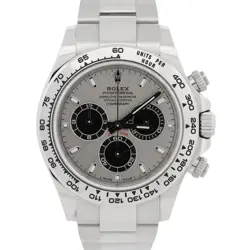 2025 CPO ROLEX DAYTONA COSMOGRAPH GHOST SILVER 18K WHITE GOLD 40MM WATCH 116509