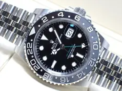 ROLEX GMT MASTER II GRAY/ BLACK BEZEL 126710GRNR JUBILEE UNUSED MENS126710GRNR