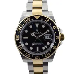 USED ROLEX GMT MASTER 2 116713LN BLACK CASE: 40MM MEN'S WATCH #101015