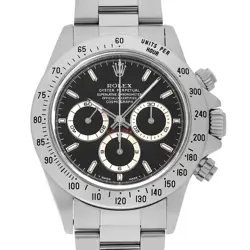 ROLEX COSMOGRAPH DAYTONA 16520 BLACK T NUMBER SECOND HAND MENS
