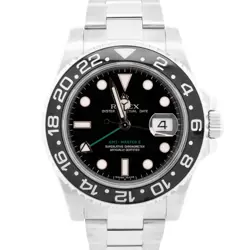 PAPERS ROLEX GMT-MASTER II BLACK GREEN STAINLESS CERAMIC 40MM 116710 LN BOX