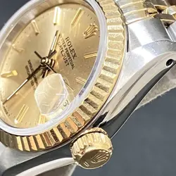ROLEX DATEJUST 69173 R SERIES K18 X SS COMBINATION FLUTED BEZEL JUBILEE BRACELET