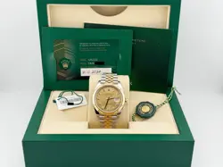 ROLEX DATEJUST 126333 TWO-TONE STEEL & 18K YG CHAMPAGNE DIAMOND DIAL 41 MM