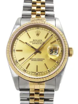 ROLEX DATEJUST 16233 R MEN AUTOMATIC #T086
