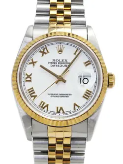 ROLEX DATEJUST 16233 K MEN AUTOMATIC #T088