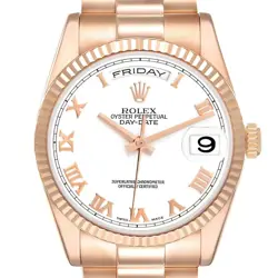 ROLEX PRESIDENT DAY-DATE 36MM ROSE GOLD MENS WATCH 118235 BOX CARD