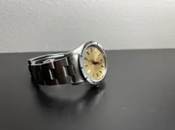 Rolex Air-King Ref 14010 Oyster Bracelet Circa 1995 Turned Bezel Champagne Dial