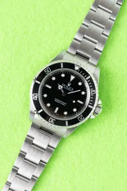 2000 ROLEX SUBMARINER 14060 NO DATE BLACK DIAL
