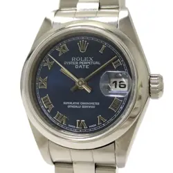 ROLEX OYSTER PERPETUAL DATE AUTOMATIC SS BLUE DIAL USED SKAI-0