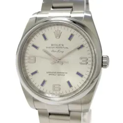 ROLEX AIR KING AUTOMATIC SS SILVER DIAL M NUMBER 114200 USED SKAI-0