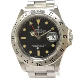 ROLEX EXPLORER 2 AUTOMATIC SS BLACK DIAL N NUMBER 16570 USED SKAI-0