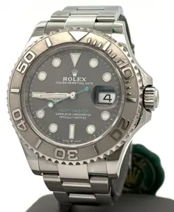 PRE-OWNED ROLEX YACHT-MASTER 126622 PLATINUM BEZEL 40MM WATCH, S16643