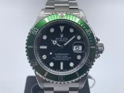 USED ROLEX SUBMARINER DATE 16610LV BLACK CASE: 40.0 MM MEN'S WATCH #1026015