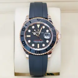 ROLEX YACHT-MASTER 40MM BLACK MATTE ROSE GOLD RUBBER 126655