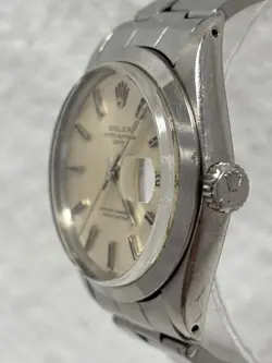 ROLEX WATCH OYSTER PERPETUAL DATE AUTOMATIC CASE SIZE 34MM SILVER DIAL ANALOG
