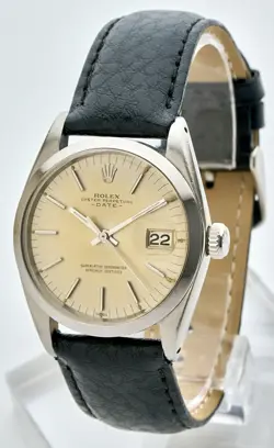 ROLEX OYSTER PERPETUAL DATE ‘1963’, VINTAGE GENTS REF 1500 VINTAGE WATCH, 34MM