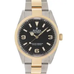 ROLEX EXPLORER I 124273 TWO-TONE WARRANTY 2021 BOX/PAPER