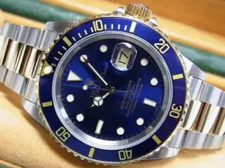 ROLEX SUBMARINER DATE BLUE SUB SS &YG REF.16613 P SERIES MENS16613
