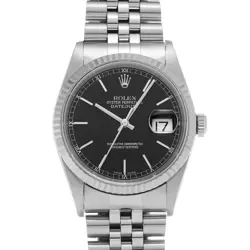 ROLEX DATEJUST 16234 BLACK WATCH 681835