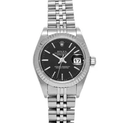 ROLEX DATEJUST 79174 BLACK WATCH 681841